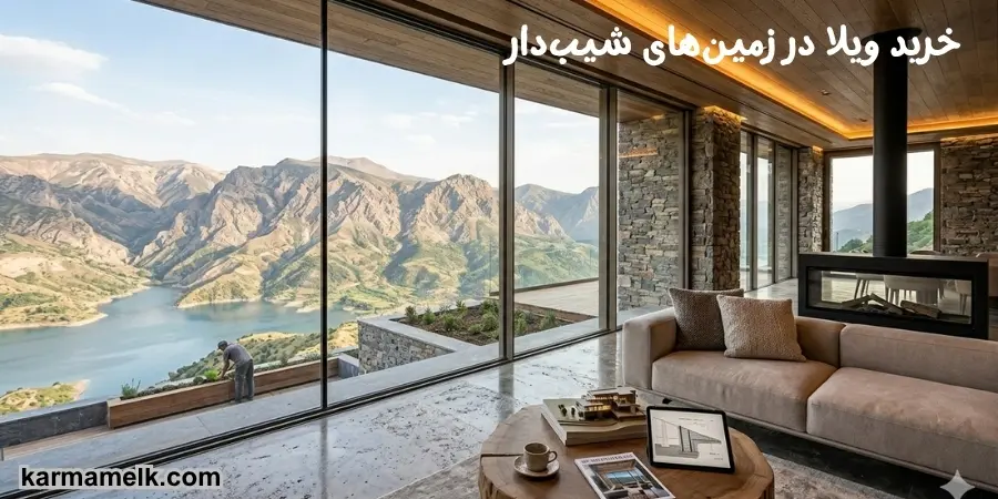 ساخت ویلا در زمین‌های شیب‌دار