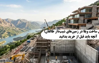 چالش‌های ساخت ویلا در زمین‌های شیب‌دار طالقان؛ آنچه باید قبل از خرید بدانید